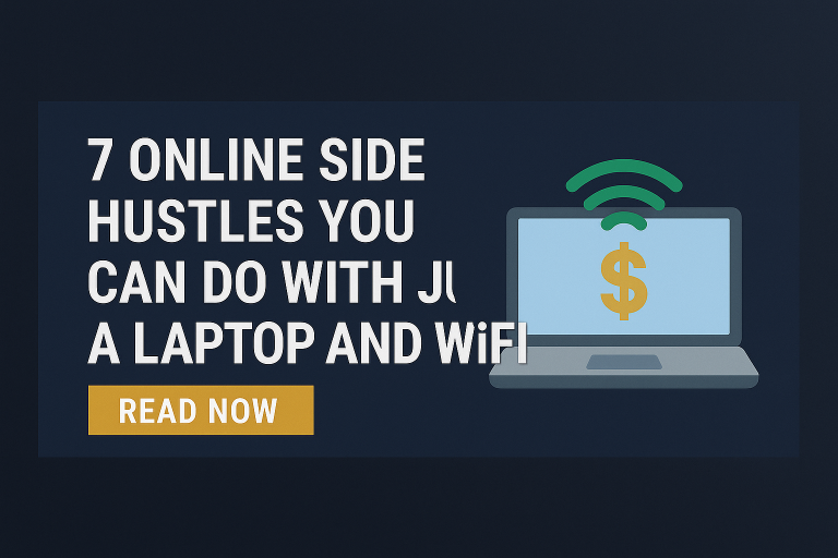 7 Online Side Hustles You Can Do with Just a Laptop and WiFi